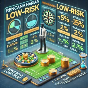 Sportsbook Online : Contoh Rencana Harian Low-Risk (Simulasi)