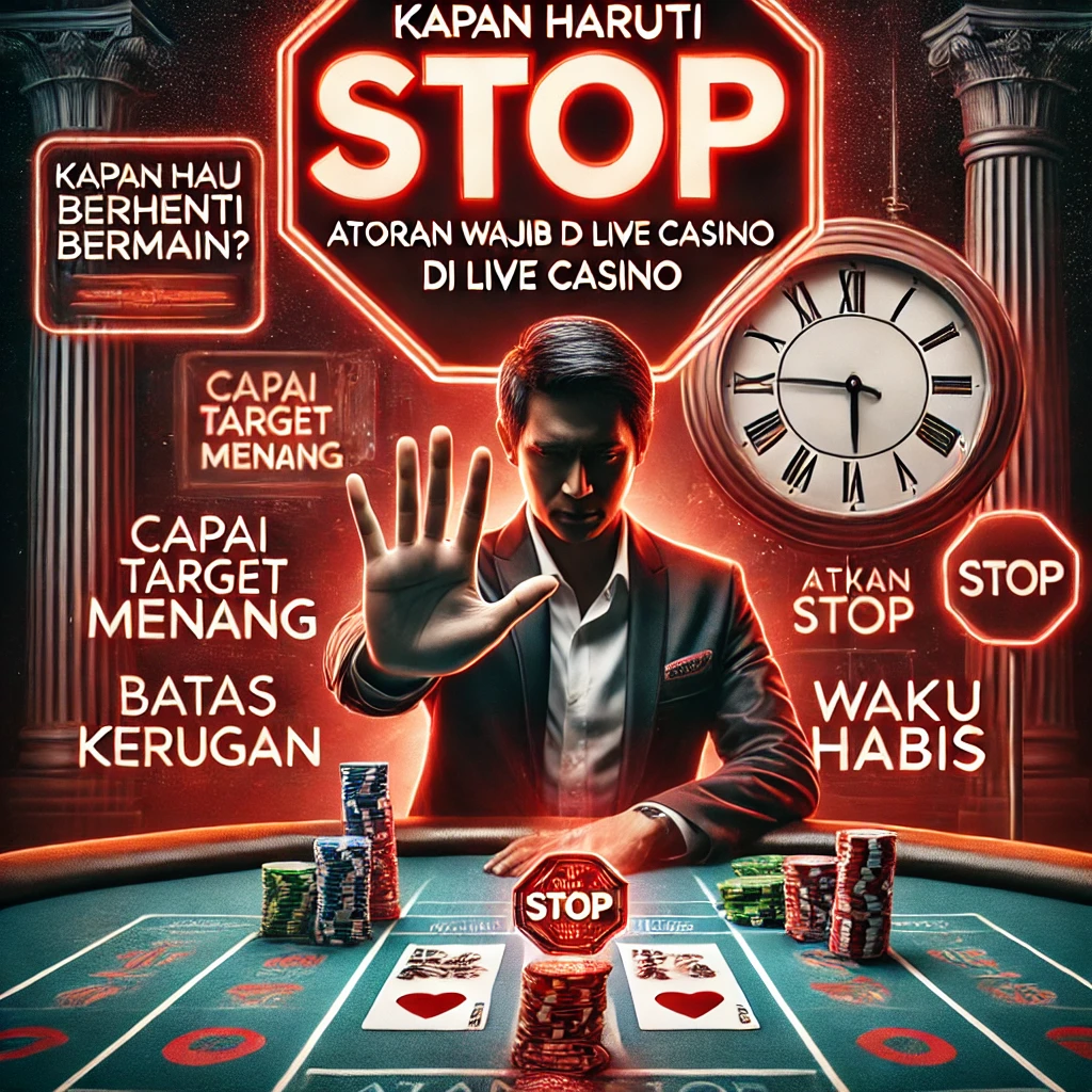 Kapan Harus Berhenti Bermain? Aturan Stop Wajib di Live Casino