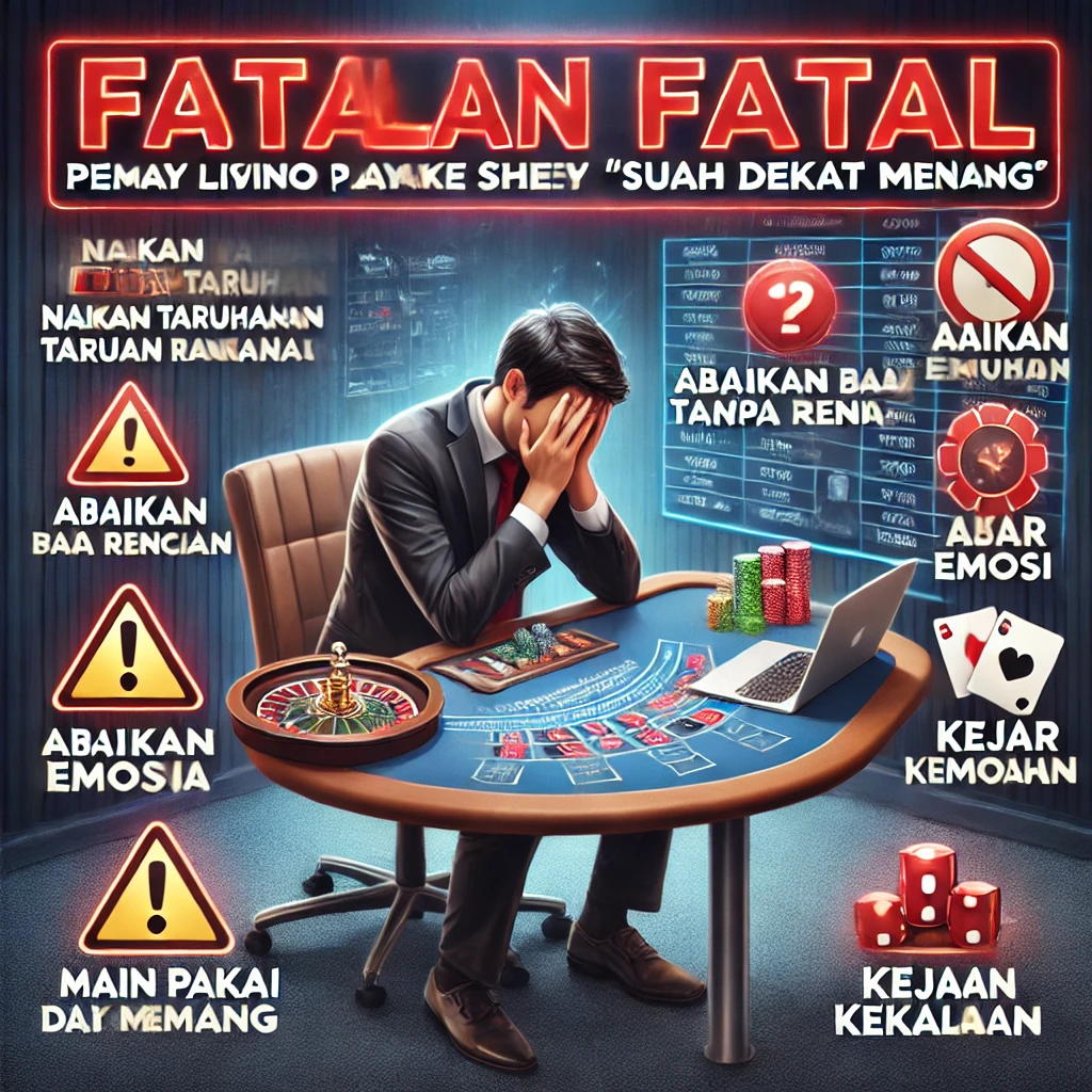 Kesalahan Fatal Pemain Live Casino Saat Merasa “Sudah Dekat Menang”