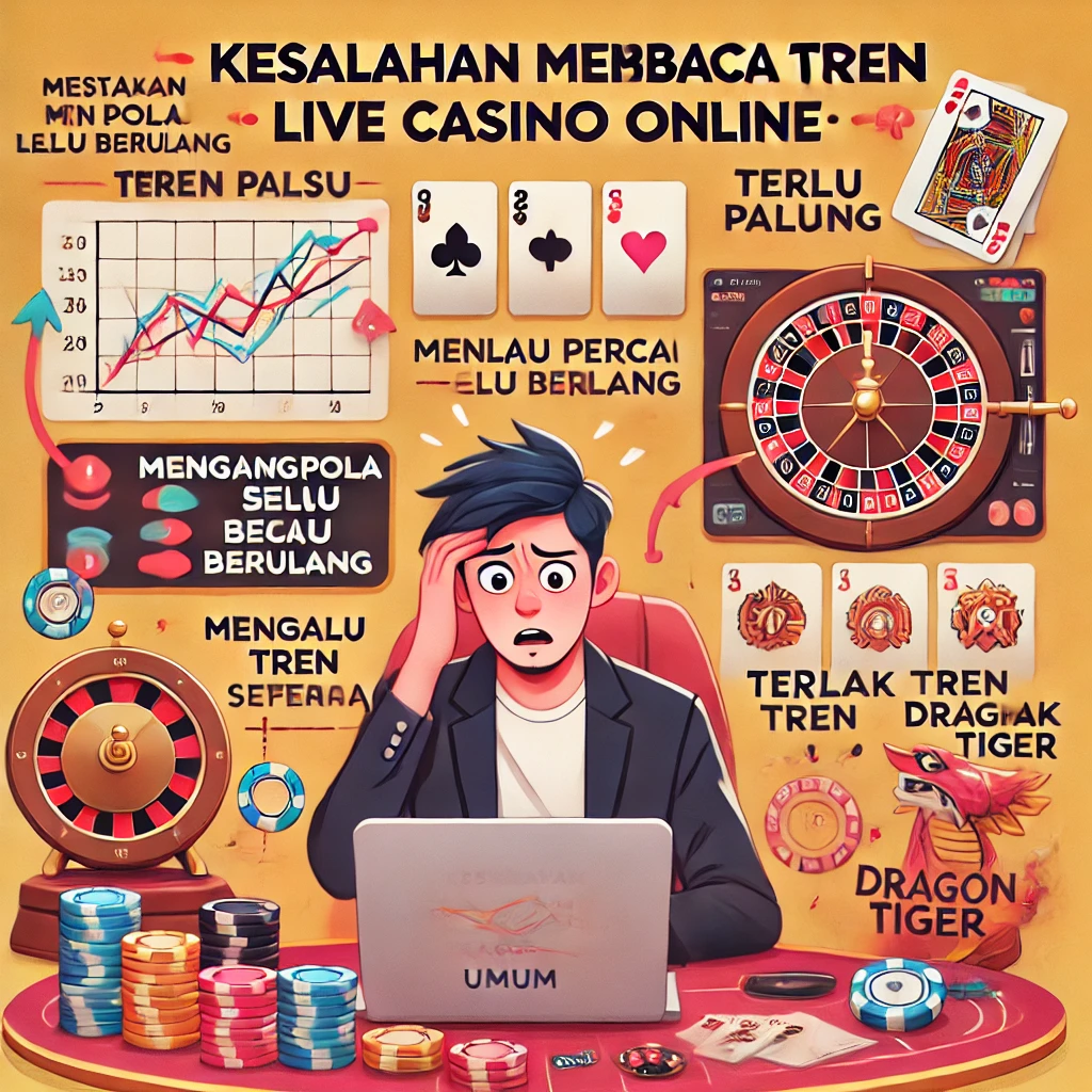 Kesalahan Membaca Tren Live Casino Online di Baccarat, Roulette, dan Dragon Tiger