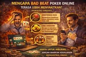 Poker Online : Mengapa Bad Beat Terasa Lebih Menyakitkan? (Psikologi Singkat)