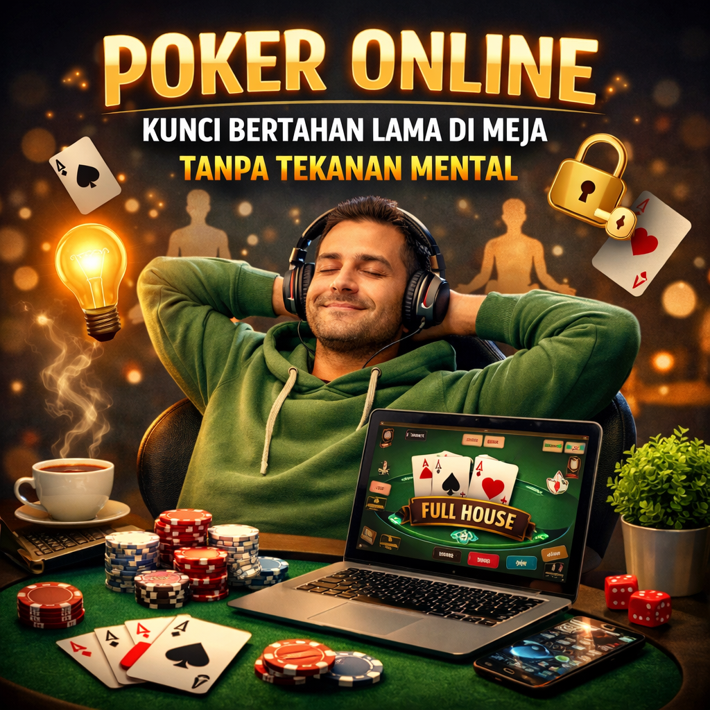 Poker Online: Kunci Bertahan Lama di Meja Tanpa Tekanan Mental