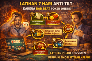 Poker Online : Latihan 7 Hari Anti-Tilt karena Bad Beat