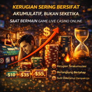Live Casino Online : Kerugian Sering Bersifat Akumulatif, Bukan Seketika