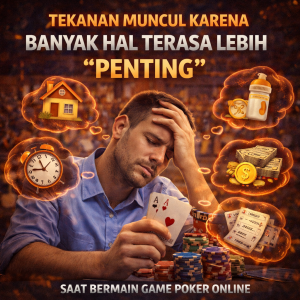 Poker Online : Tekanan Muncul Karena Banyak Hal Terasa Lebih “Penting”