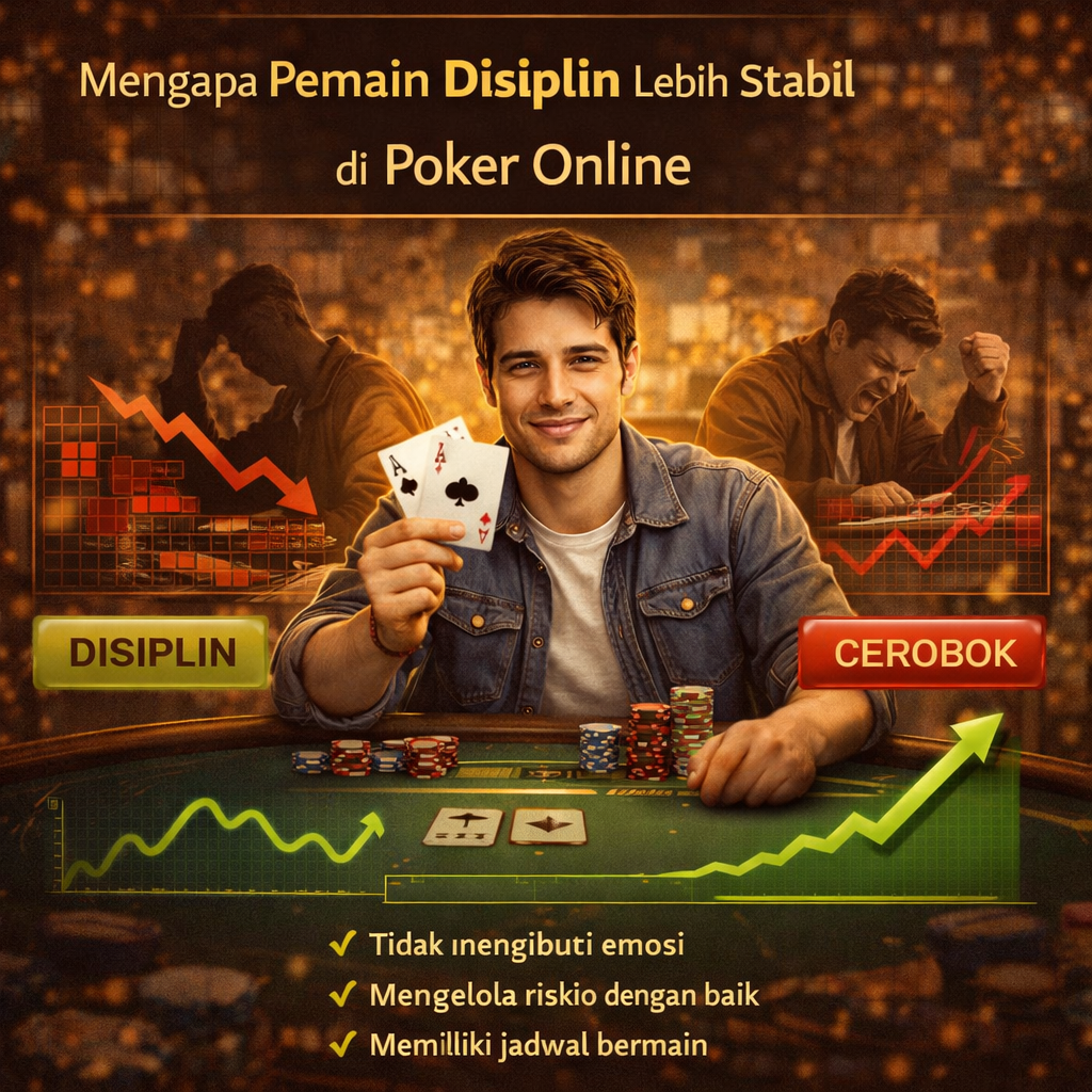 Mengapa Pemain Disiplin Lebih Stabil di Poker Online